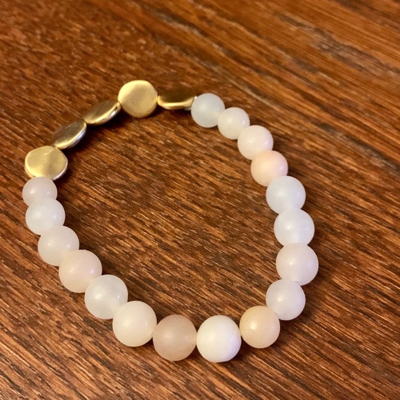 Sterling Forever 14K Gold Cloud Beaded Bracelet - Picture 10 of 10